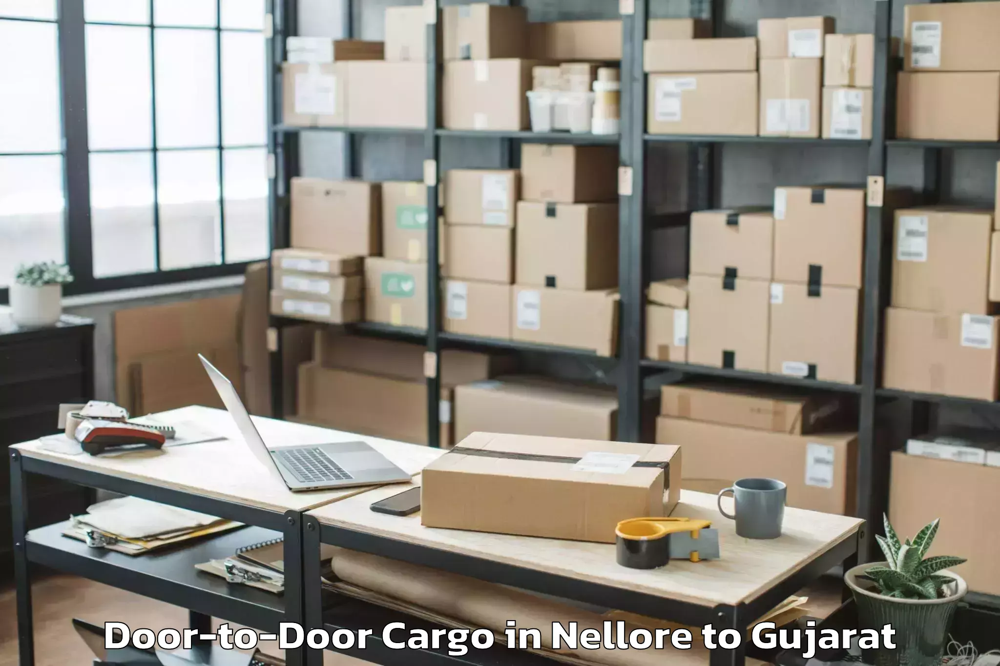 Top Nellore to Rajula Door To Door Cargo Available